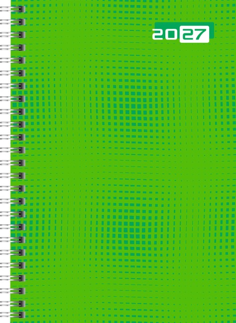 rido/idé 7021007017 Buchkalender Mod. futura 2 2027 A5, Papier, grün - 