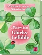 Cover-Bild zum Titel 'Inspirationskarten: Aktiviere deine Glücksgefühle' von 'Julia Buck'