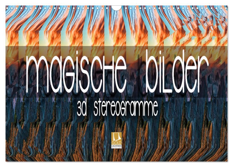 Magische Bilder - 3D Stereogramme (Wandkalender 2026 DIN A3 quer), CALVENDO Monatskalender - Renate Bleicher