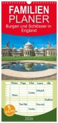 Cover-Bild zum Titel 'Familienplaner 2026 - Burgen und Schlösser in England mit 5 Spalten (Wandkalender, 21 x 45 cm) CALVENDO' von 'Giuseppe Di Domenico'