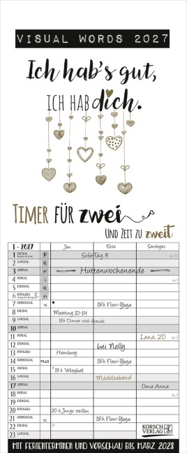 Visual Words Timer für 2 2027 - 