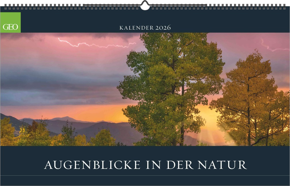GEO Augenblicke in der Natur 2026 - Wand-Kalender - Reise-Kalender - Poster-Kalender - 58x36 - 