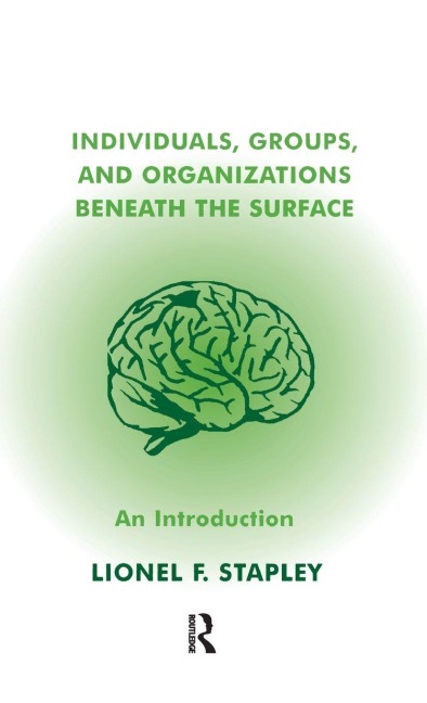 Individuals, Groups and Organizations Beneath the Surface - Lionel F. Stapley