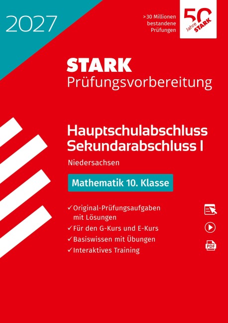 STARK Mathematik 10. Klasse - Hauptschulabschluss 2027 Niedersachsen - Prüfungsvorbereitung mit Lösungen - 