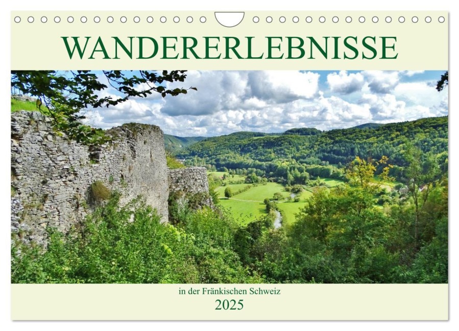 Wandererlebnisse in der Fränkischen Schweiz (Wandkalender 2025 DIN A4 quer), CALVENDO Monatskalender - Andrea Janke