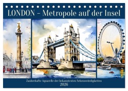 Cover-Bild zum Titel 'London - Metropole auf der Insel (Tischkalender 2026 DIN A5 quer), CALVENDO Monatskalender' von 'Claudia Kleemann'