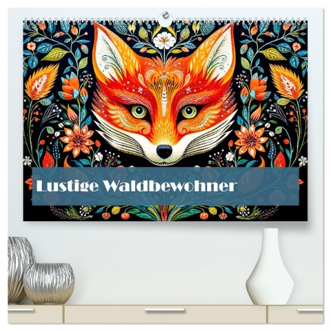 Lustige Waldtiere (hochwertiger Premium Wandkalender 2025 DIN A2 quer), Kunstdruck in Hochglanz - Ally Bee
