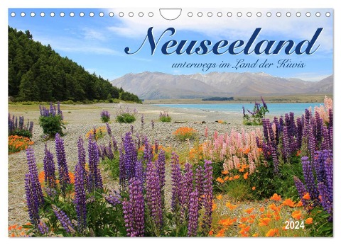 Neuseeland - unterwegs im Land der Kiwis (Wandkalender 2024 DIN A4 quer), CALVENDO Monatskalender - Jana Thiem-Eberitsch