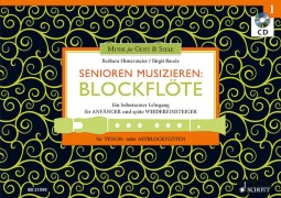 Cover-Bild zum Titel 'Senioren musizieren: Blockflöte. Lehrbuch mit CD' von 'Barbara Hintermeier, Birgit Baude'