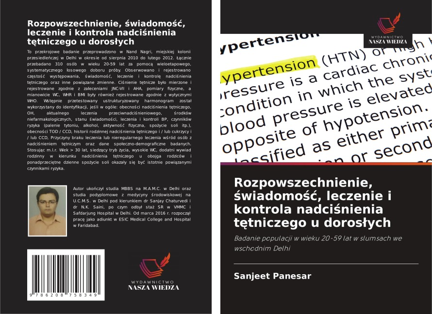 Rozpowszechnienie, ¿wiadomo¿¿, leczenie i kontrola nadci¿nienia t¿tniczego u doros¿ych - Sanjeet Panesar