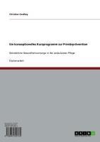 Ein konzeptionelles Kurzprogramm zur Primärprävention - Christian Ovelhey