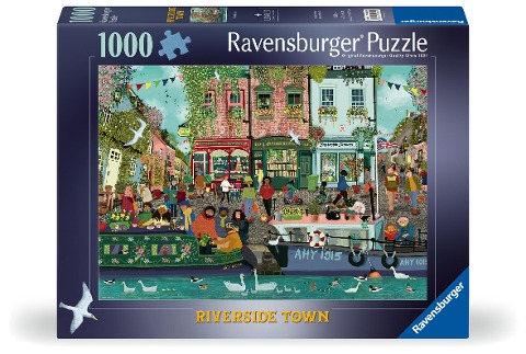 Erwachsenenpuzzle 1000 Teile - Stadt am Fluss - 