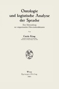 Cover-Bild zum Titel 'Ontologie und logistische Analyse der Sprache' von 'Guido Küng'