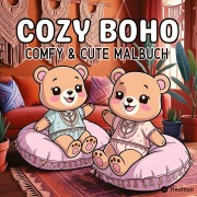 Cover-Bild zum Titel 'Boho Malbuch - Cozy Malbuch für Erwachsene Cute & Chill' von 'Kenya Kooper'