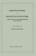 Cover-Bild zum Titel 'Einleitung in die Ethik' von 'Henning Peucker, Edmund Husserl'
