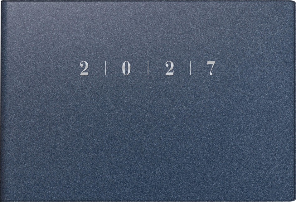 rido/idé 7017563307 Taschenkalender Mod. Septimus 2027 A6 quer, Kunststoff, blau - 