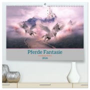Cover-Bild zum Titel 'Pferde Fantasie (hochwertiger Premium Wandkalender 2026 DIN A2 quer), Kunstdruck in Hochglanz' von 'Monika Altenburger'