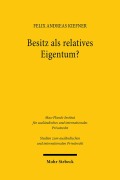 Cover-Bild zum Titel 'Besitz als relatives Eigentum?' von 'Felix Andreas Kiefner'