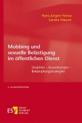Cover-Bild zum Titel 'Mobbing und sexuelle Belästigung im öffentlichen Dienst' von 'Hans-Jürgen Honsa, Sandra Maurer'