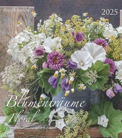 Blumenträume 2025 - Foto-Kalender - Wand-Kalender - 30x34 - Blumen-Traum - 