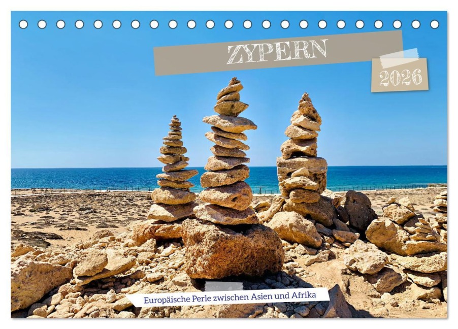 Zypern - Europäische Perle zwischen Asien und Afrika (Tischkalender 2026 DIN A5 quer), CALVENDO Monatskalender - Dieter Stahl