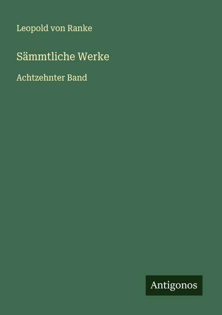 Sämmtliche Werke - Leopold von Ranke