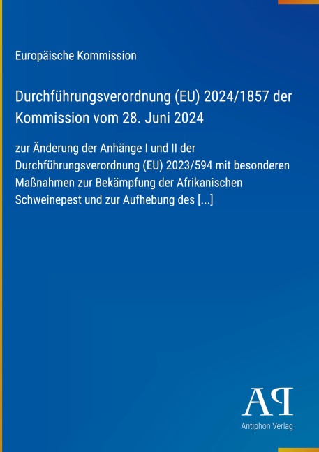 Durchführungsverordnung (EU) 2024/1857 der Kommission vom 28. Juni 2024 - Europäische Kommission