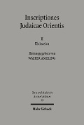 Cover-Bild zum Titel 'Inscriptiones Judaicae Orientis' von ''