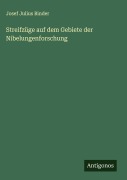 Cover-Bild zum Titel 'Streifzüge auf dem Gebiete der Nibelungenforschung' von 'Josef Julius Binder'