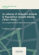 Cover-Bild zum Titel 'Le udienze di Mussolini durante la Repubblica Sociale Italiana (1943-1945)' von ''