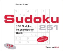 Cover-Bild zum Titel 'Sudokublock 251 (5 Exemplare à 2,99 EUR)' von 'Eberhard Krüger'