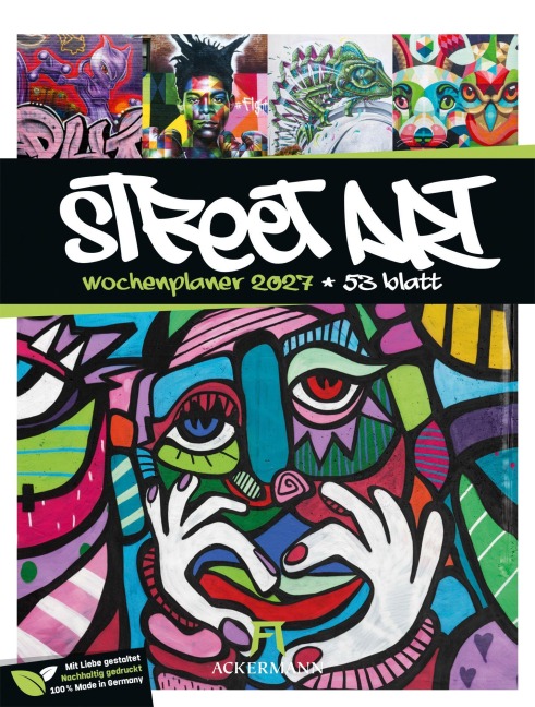 Street Art Wochenplaner Kalender 2027 - Ackermann Kunstverlag GmbH
