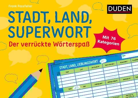 Stadt, Land, Superwort - Der verrückte Wörterspaß - Frank Passfeller