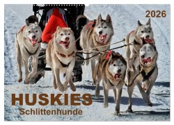 Cover-Bild zum Titel 'Huskies - Schlittenhunde (Wandkalender 2026 DIN A2 quer), CALVENDO Monatskalender' von 'Peter Roder'