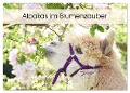 Alpakas im Blumenzauber (Wandkalender 2025 DIN A2 quer), CALVENDO Monatskalender - Heidi Rentschler