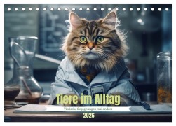 Cover-Bild zum Titel 'Tiere im Alltag (Tischkalender 2026 DIN A5 quer), CALVENDO Monatskalender' von 'Tim Schmidt'