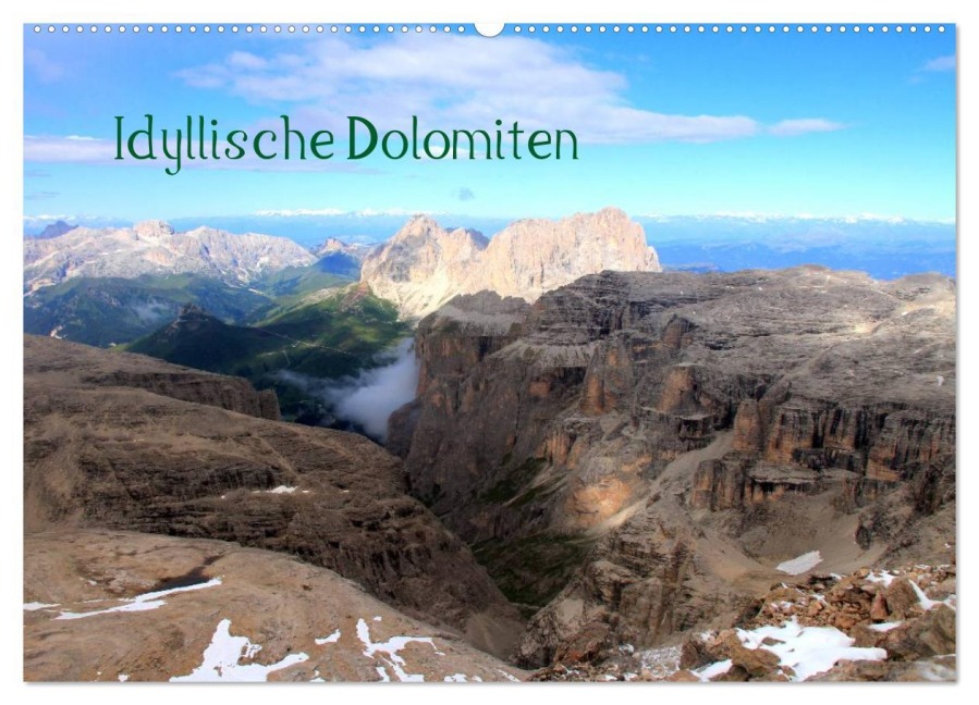 Idyllische Dolomiten (Wandkalender 2026 DIN A2 quer), CALVENDO Monatskalender - Gerhard Albicker