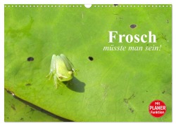 Cover-Bild zum Titel 'Frosch müsste man sein! (Wandkalender 2026 DIN A3 quer), CALVENDO Monatskalender' von 'Elisabeth Stanzer'