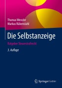 Cover-Bild zum Titel 'Die Selbstanzeige' von 'Markus Rübenstahl, Thomas Wenzler'