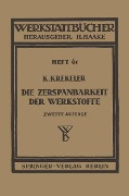 Cover-Bild zum Titel 'Die Zerspanbarkeit der Werkstoffe' von 'Karl Krekeler'
