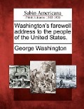 Cover-Bild zum Titel 'Washington's Farewell Address to the People of the United States.' von 'George Washington'