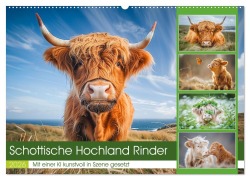 Cover-Bild zum Titel 'Schottische Hochland Rinder (Wandkalender 2026 DIN A2 quer), CALVENDO Monatskalender' von 'Steffen Gierok-Latniak'