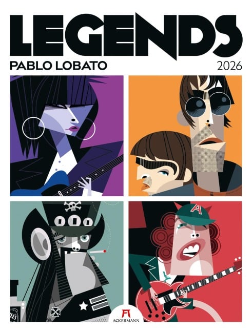 Legends Kalender 2026 | Musiklegenden - Pablo Lobato, Ackermann Kunstverlag GmbH