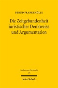 Cover-Bild zum Titel 'Die Zeitgebundenheit juristischer Denkweise und Argumentation' von 'Bernd Frankemölle'
