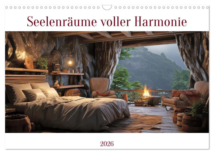 Seelenräume voller Harmonie (Wandkalender 2026 DIN A3 quer), CALVENDO Monatskalender - Liselotte Brunner-Klaus