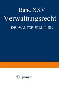 Cover-Bild zum Titel 'Verwaltungsrecht' von 'Walter Jellinek'