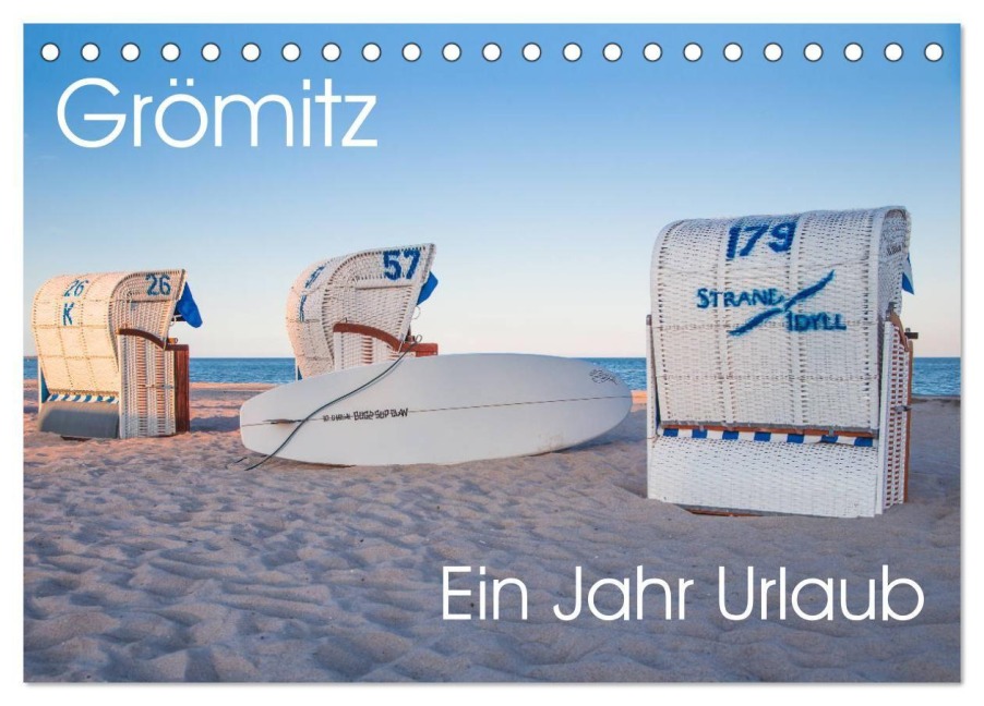 Grömitz - Ein Jahr Urlaub (Tischkalender 2027 DIN A5 quer), CALVENDO Monatskalender - Astrid Meine