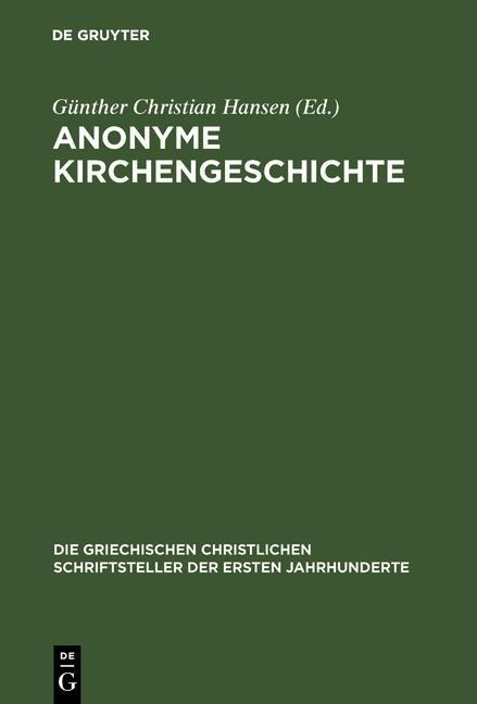 Anonyme Kirchengeschichte - 