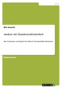 Cover-Bild zum Titel 'Analyse der Kundenzufriedenheit' von 'Nils Amarell'