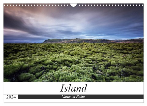 Island - Natur im Fokus (Wandkalender 2024 DIN A3 quer), CALVENDO Monatskalender - Dieter Weck